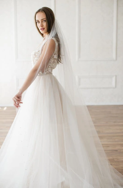 Brides And Hairpins Christina Tulle Veil In White