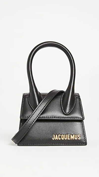 Jacquemus Le Chiquito Leather Tote Bag In Black
