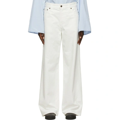 The Row Essentials Eglitta Boyfriend Jeans In White