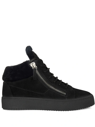 Giuseppe Zanotti Kriss Winter Mid-top Sneakers In Black