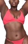 Skims Fits Everybody Triangle Bralette In Ultra Pink