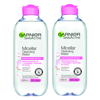 GARNIER MICELLAR WATER FACIAL CLEANSER SENSITIVE SKIN 400ML DUO PACK