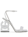 DOLCE & GABBANA 3.5 105MM PATENT LEATHER SANDALS