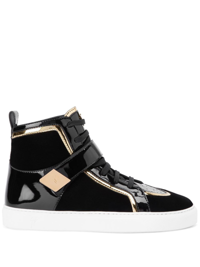 Giuseppe Zanotti Zenas High-top Sneakers In Black
