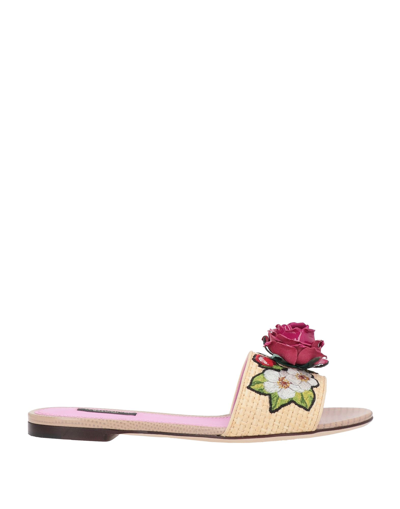 Dolce & Gabbana Sandals In Beige