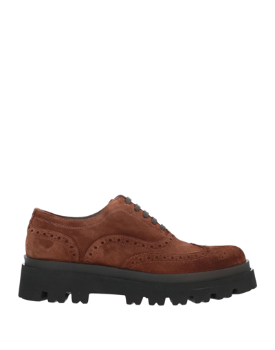 Sergio Rossi Lace-up Shoes In Brown