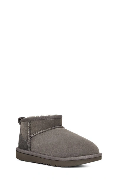 Ugg Kids' Grey Classic Ultra Mini Boots