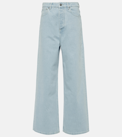 Nanushka Josine High-rise Wide-leg Jeans In Blue