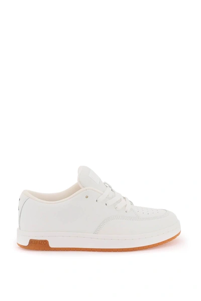 Kenzo Low Upper Board Shoes Decorated With Logo In White