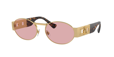 Versace Ve 2264 100284 56mm Unisex Oval Sunglasses In Multi