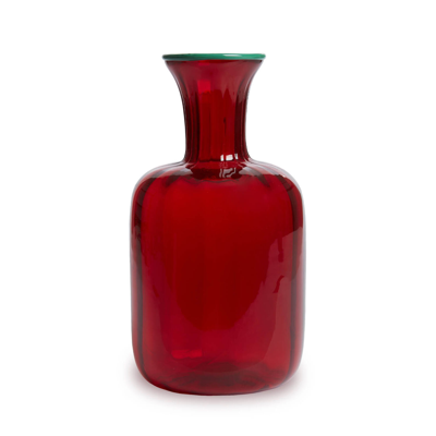 La Doublej Murano Glass Carafe In Red