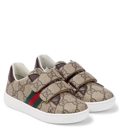 Gucci Gg Supreme Canvas Sneakers In Neutrals