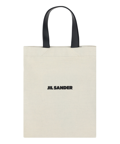 Jil Sander Book Tote Bag In White