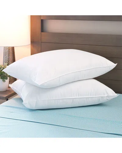Allied Home Set Of Two 120gsm Micronone Hypoallergenic Pillows In White