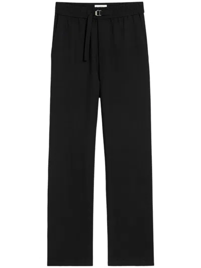 Ami Alexandre Mattiussi Ami Paris Straight Elasticated Trousers Clothing In Black