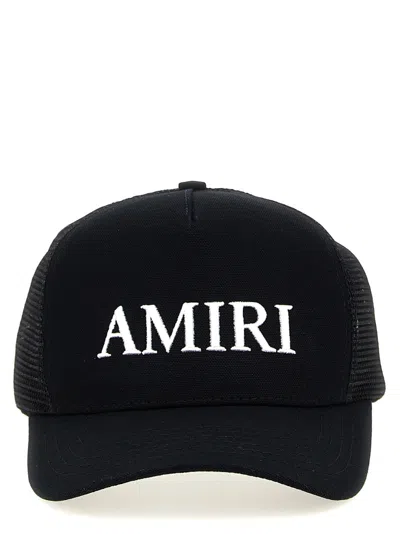 AMIRI BLACK LOGO BASEBALL HAT
