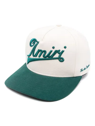 Amiri Two-tone Canvas Cap In Neutrals