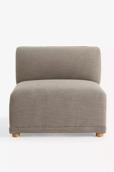 Anthropologie Celine Modular Armless Chair In Grey
