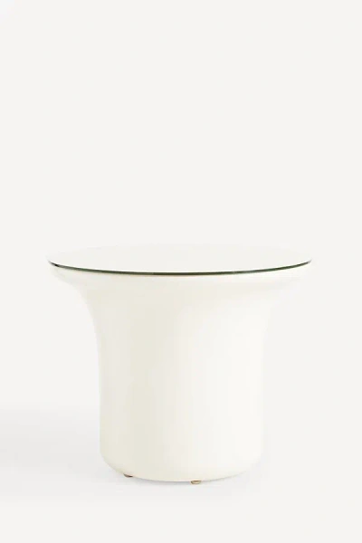 Anthropologie Dulce Round Side Table In White