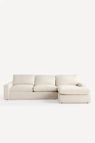 Anthropologie Jones Performance Weave 117" Sectional In Neutral