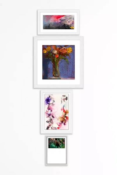 Anthropologie Moody Floral Vertical Gallery Wall Art In Multi