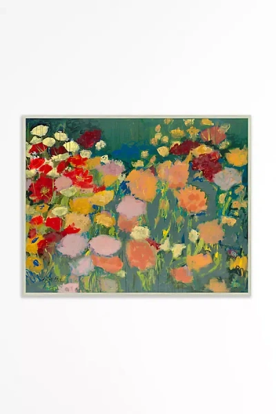 Anthropologie Sorbet Hued Floral Orbs Wall Art In Multi