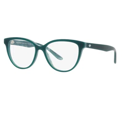 Armani Collezioni Women's Ar7228-u Eyeglasses In Marble Blue
