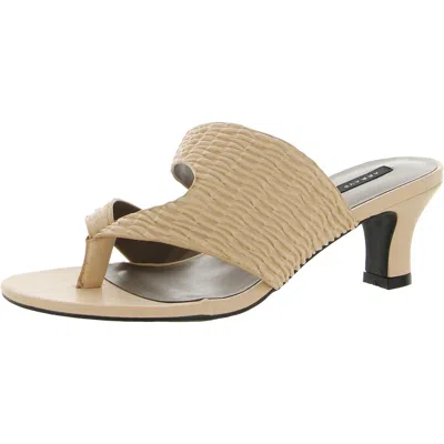 Array Arden 2 Womens Faux Leather Slip On Wedge Sandals In Multi