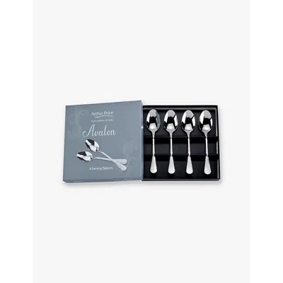 Arthur Price Stainless Steel Avalon Stainless-steel Serving Spoons Set Of Four