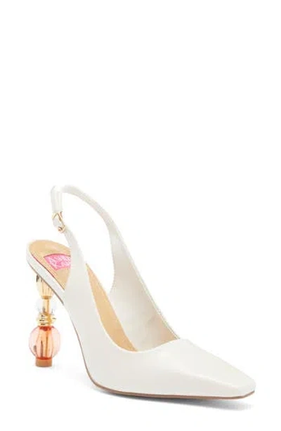 Ashley Kahen Salsa Slingback Pump In Ivory