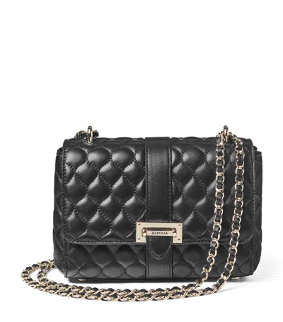 Aspinal Of London Leather Lottie Shoulder Bag In Black