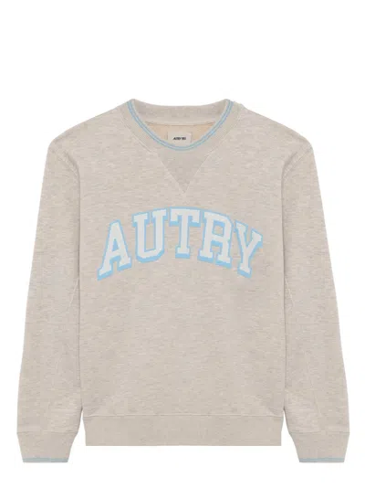 Autry College Sweatshirt With Classic Graphic In Neutral