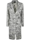 AVANT TOI AVANT TOI CAMOUFLAGE REVER NECK MICRO MAT STITCH DUSTER WITH LAMINATION