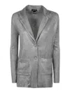 Avant Toi Wrinkled Stich Rever Jacket With Lamination Clothing In White