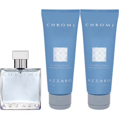 Azzaro Chrome 3-piece Fragrance Set In White