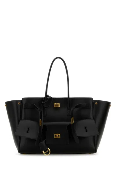 BALENCIAGA BLACK BEL AIR TOTE BAG