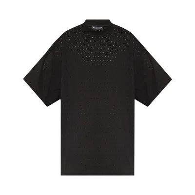 Pre-owned Balenciaga Perforated T-shirt 'black'