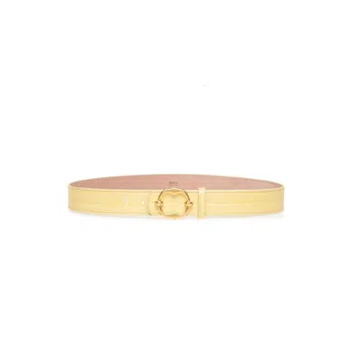 Bally 巴利女士商务通勤气质皮带腰带 In Gold