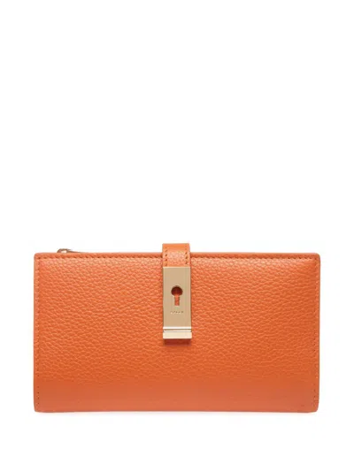 Bally Lock Me Wallet In Orange