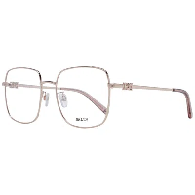 Bally Rose Gold Women Optical Frames In Multi