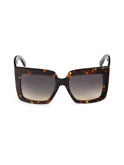 Bally Women's 54mm Square Sunglasses In Brown Beige