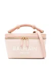 Balmain B-army Suede Vanity Crossbody Bag