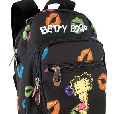 Betty Boop Women's Mini Backpack In Black In Multi