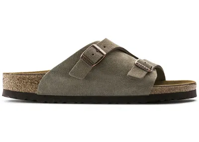 Pre-owned Birkenstock Zurich Suede Sneakers In Taupe