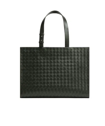 Bottega Veneta Cargo Leather Tote Bag In Green