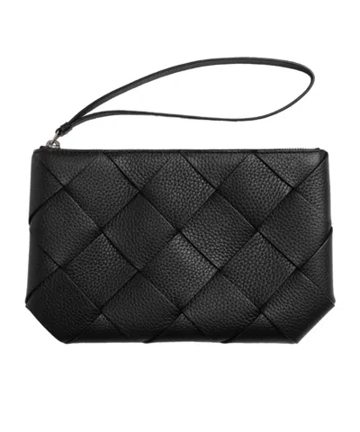 Bottega Veneta Diago Medium Clutch In Black