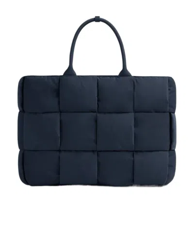 Bottega Veneta Large Arco Padded Tote Bag In Blue