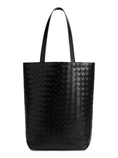 Bottega Veneta Men Borsa Tote Intrecciato Piccola In Black