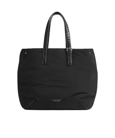 Bottega Veneta Navenue Padded Tote Bag In Black