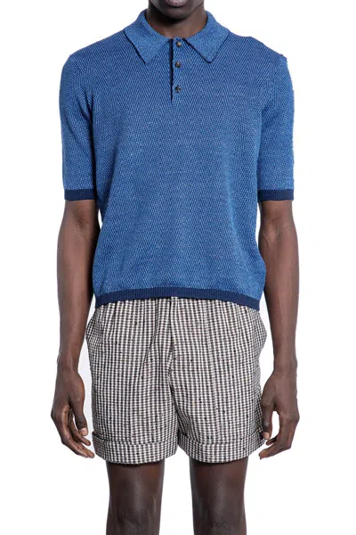 Bottega Veneta Polos In Blue